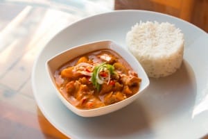 Chicken Masaman Curry with Coconut Rice